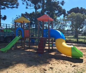 Playgrounds foram instalados em diferentes localidades. Foto: Assessoria de Imprensa/Prefeitura de Campo do Tenente