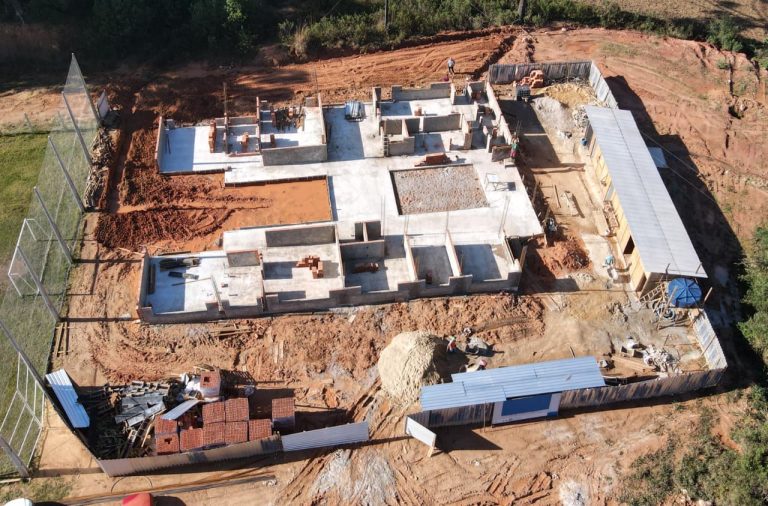 Obra já ultrapassa 10% de execução. Foto: Assessoria de Imprensa/Prefeitura de Quitandinha