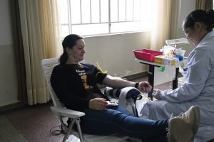 Comunidade participou da doação de sangue. Foto: Assessoria de Imprensa/Prefeitura de Contenda