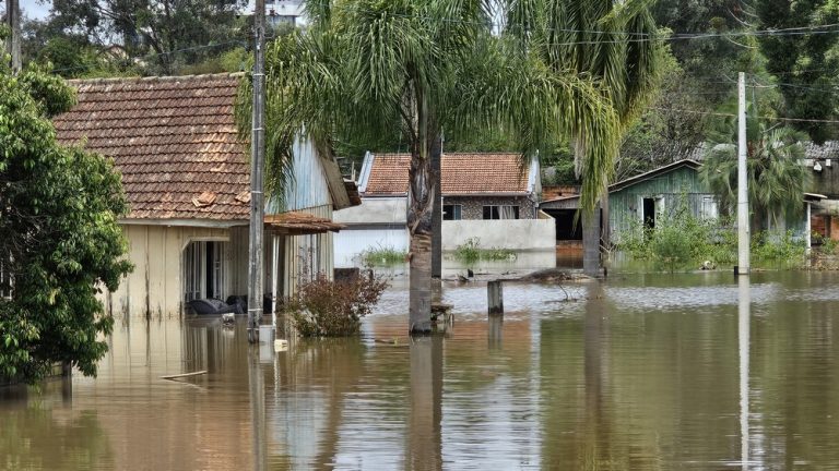 Inundação em Rio Negro. Foto: Assessoria/Prefeitura de Rio Negro