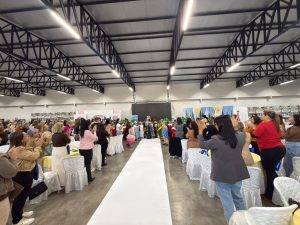 Profissionais da educação estiveram reunidos no evento e Quitandinha. Foto: Assessoria de Imprensa/Prefeitura de Quitandinha
